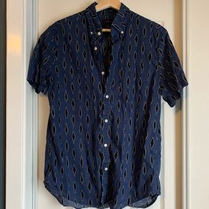 Small JCrew Linen/Cotton Short Sleeve Shirt